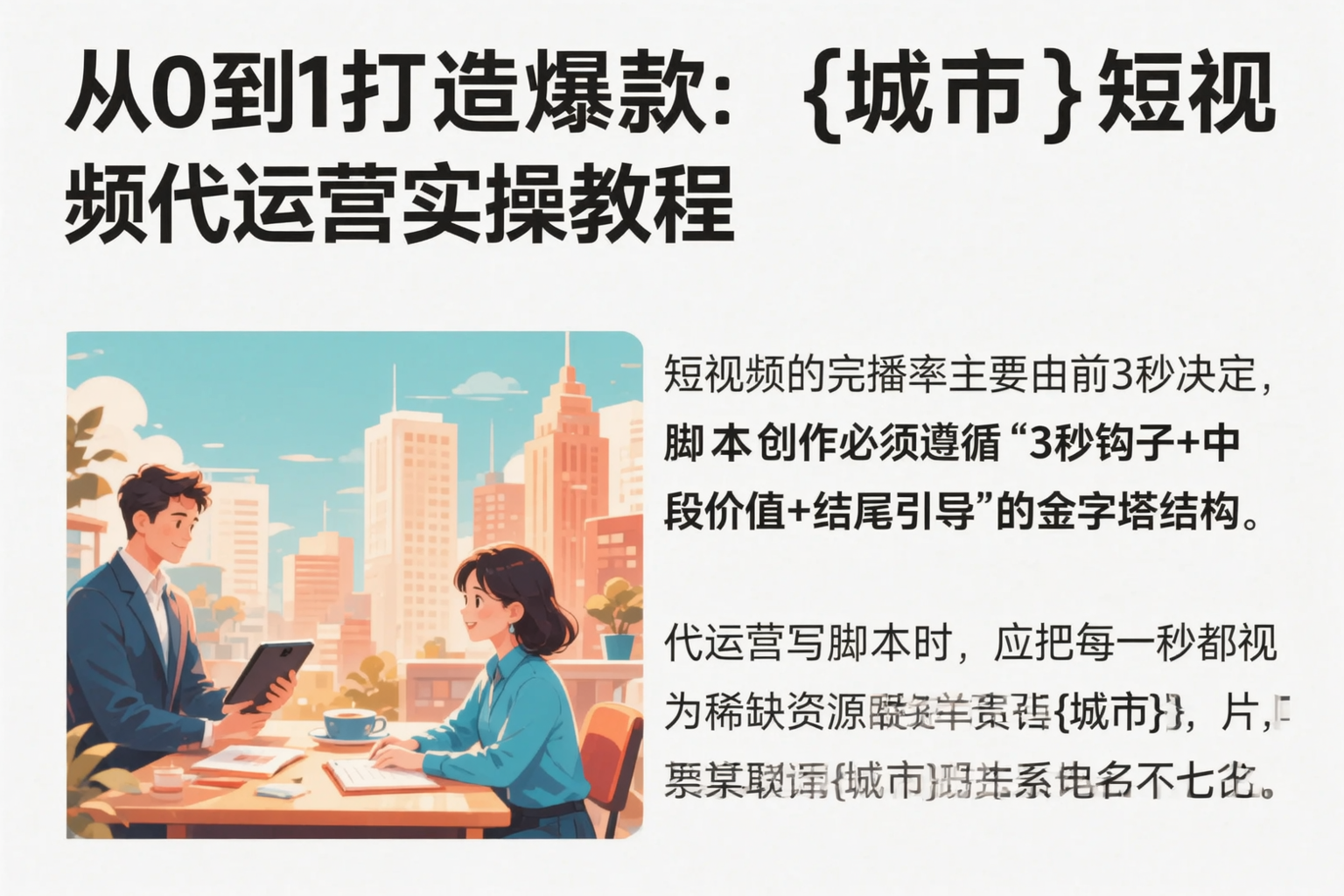 从0到1打造爆款:秭归短视频代运营实操教程