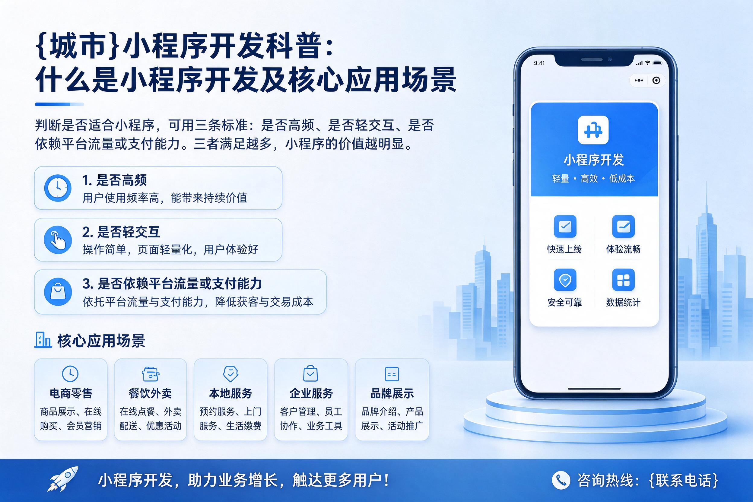 秭归小程序开发科普:什么是小程序开发及核心应用场景